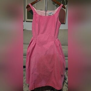 Isaac Mizrahi Target Corduroy Women Vibrant Pink Dress Sz Small